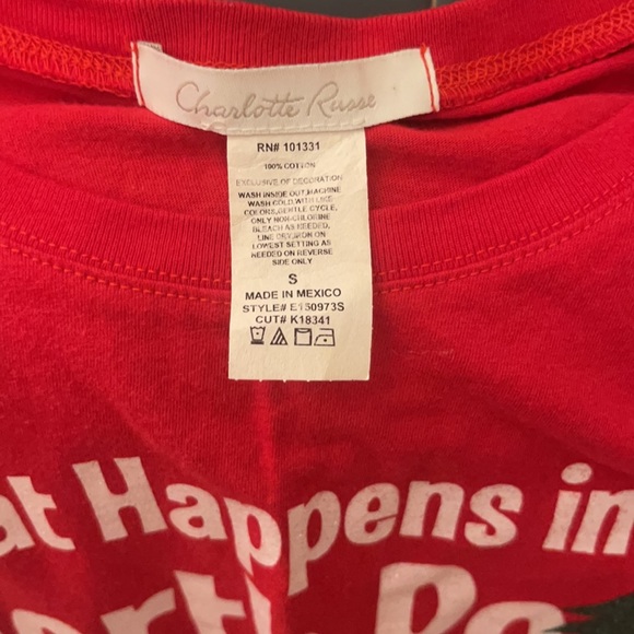 What happens in the North Pole stays in the North Pole Christmas Shirt. Size SM - Picture 6 of 6